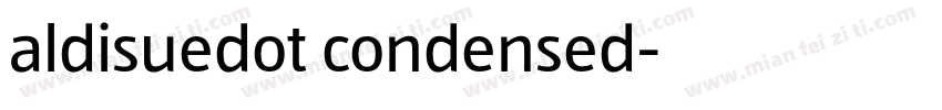 aldisuedot condensed字体转换